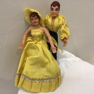 Vintage Flagg International Rubber Dolls – Matching Pair in Yellow – $25